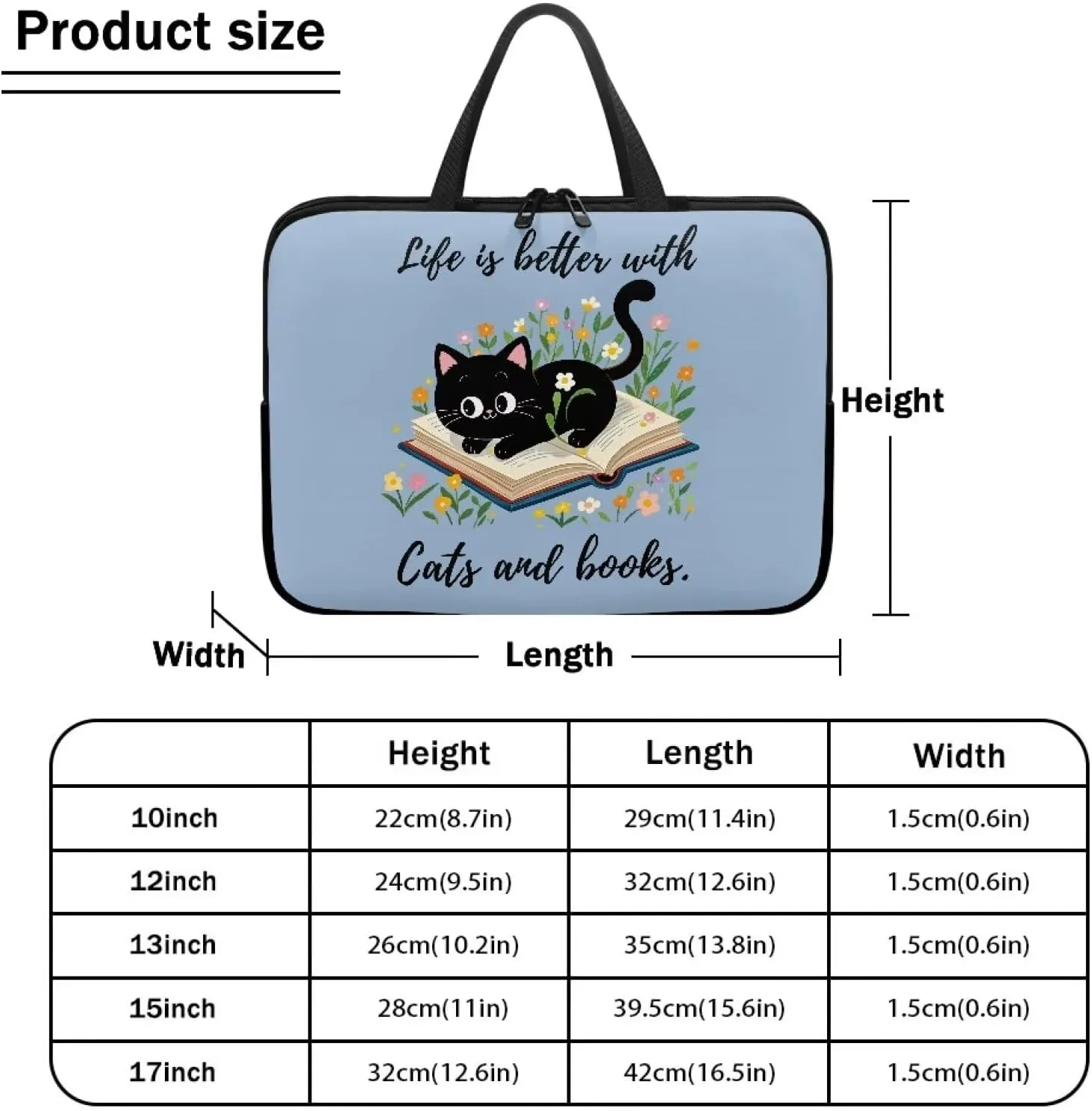 Xoenoiee Laptop Carrying Case Portable Laptop Bag Compatible with Laptop Computer Waterproof for Women Men