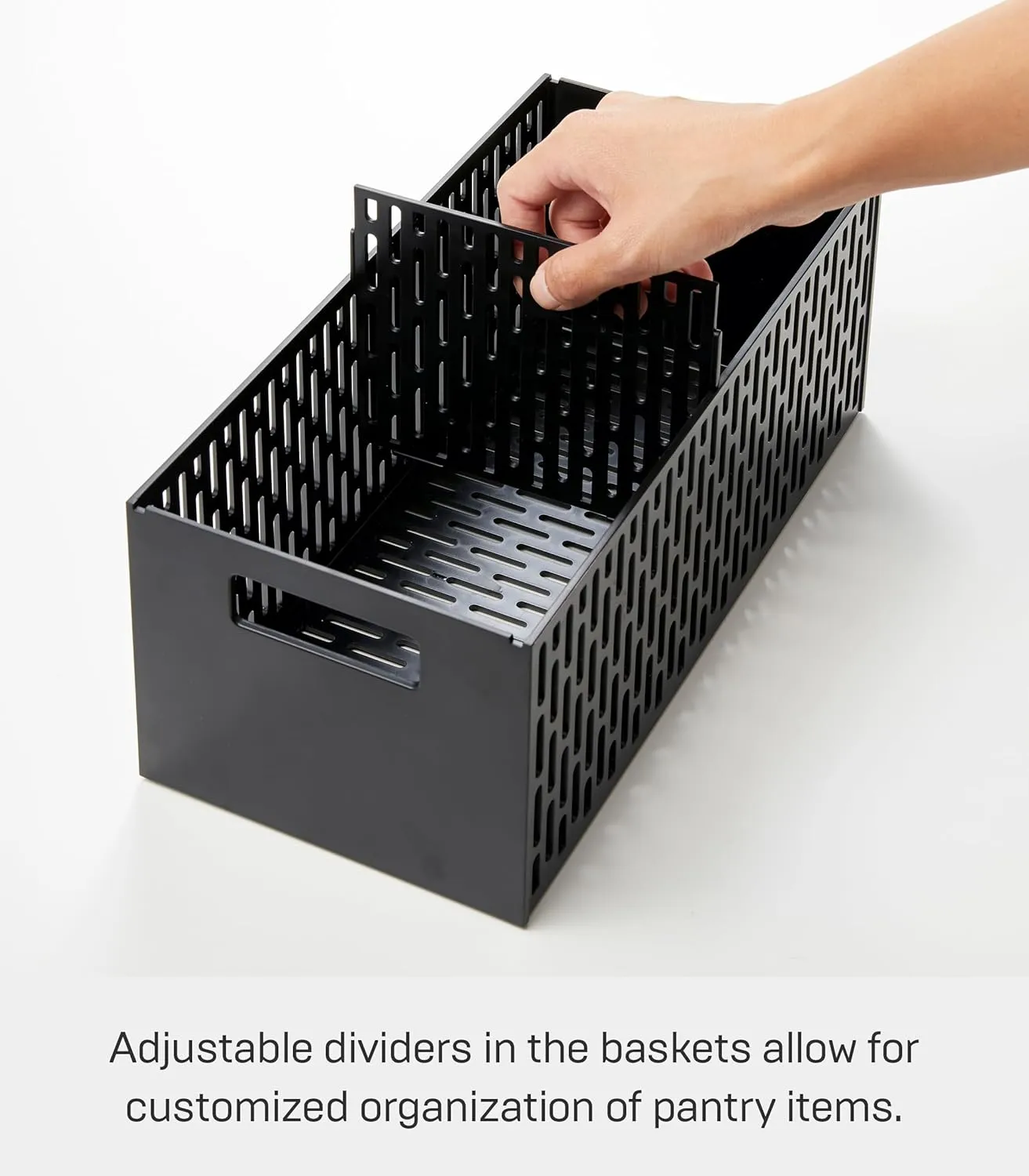 Yamazaki Home Tower 2 Tier Sliding Baskets Organizer Rack For Pantry Or Under Sink Storage - Space-Saving Solution For Spices, Cans, Cleaning Goods - Abs Plastic -