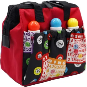 Yuanhe Bingo Dauber Tote Bag - 6 Pockets Bingo Pattern Bag