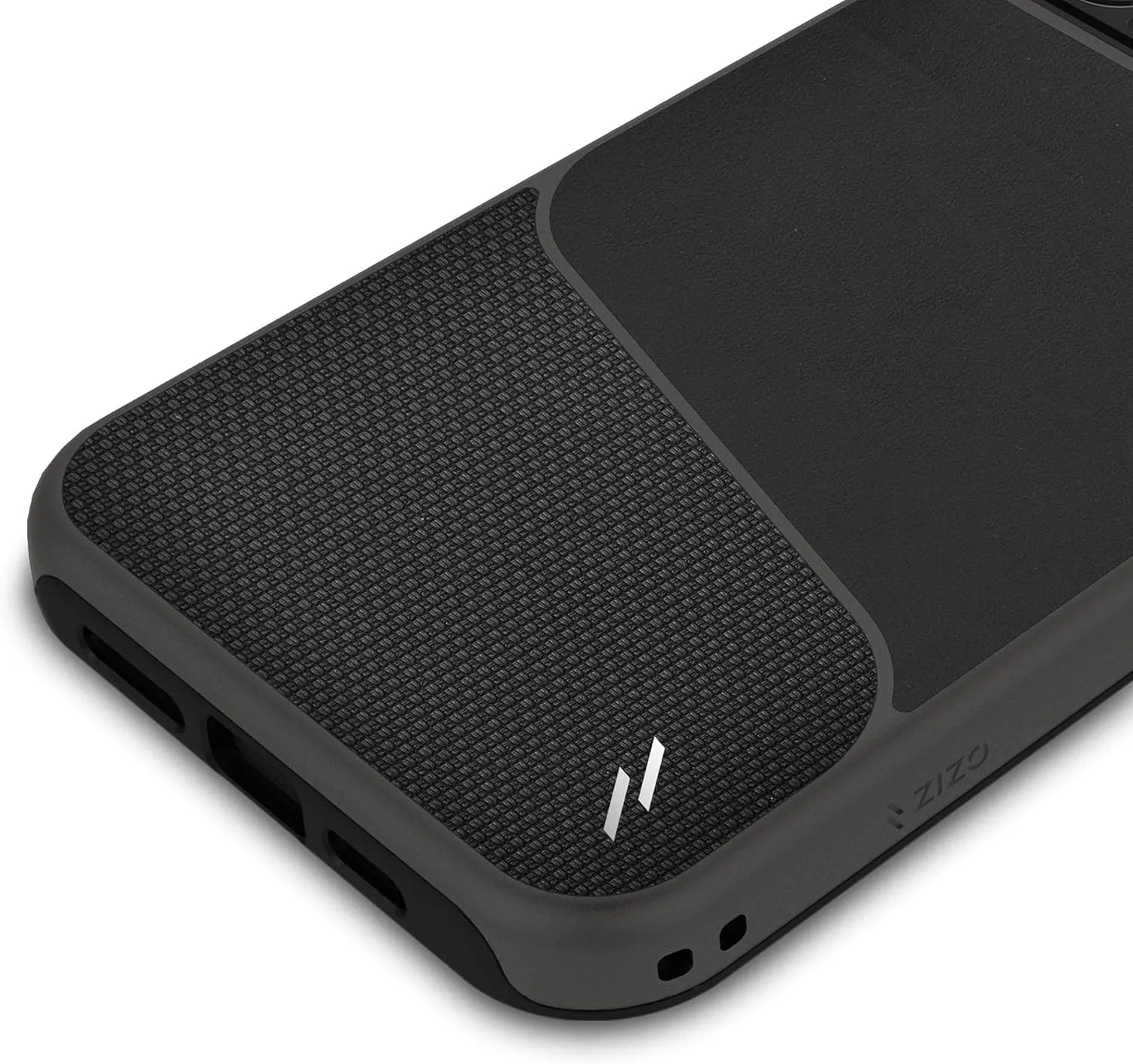 ZIZO Division Series for iPhone 12 Mini Case - Sleek Modern Protection - Nylon Black