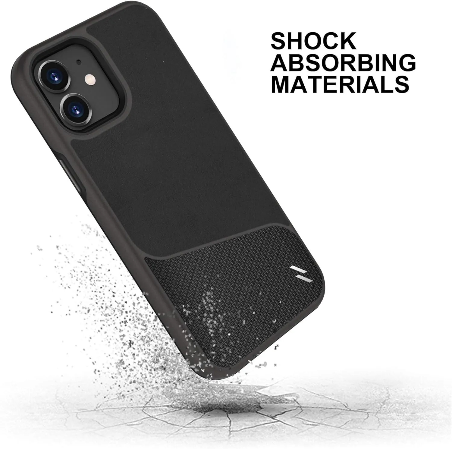 ZIZO Division Series for iPhone 12 Mini Case - Sleek Modern Protection - Nylon Black