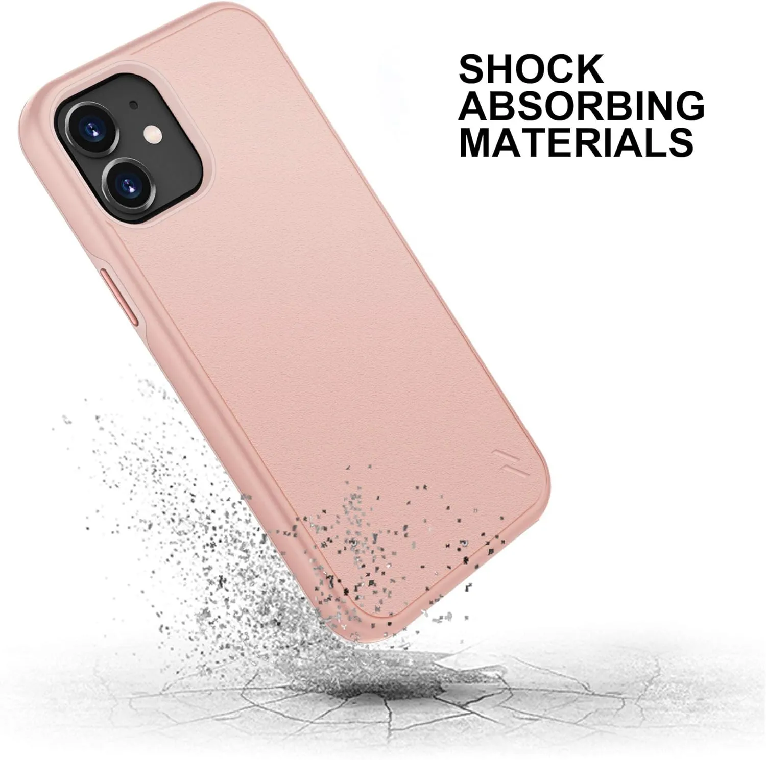 ZIZO Division Series for iPhone 12 Mini Case - Sleek Modern Protection - Rose Gold