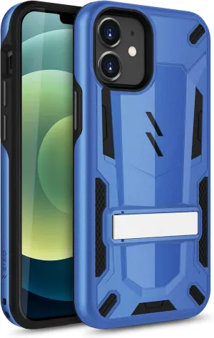 ZIZO Transform Series for iPhone 12 Mini Case - Rugged Dual-Layer Protection with Kickstand - Blue