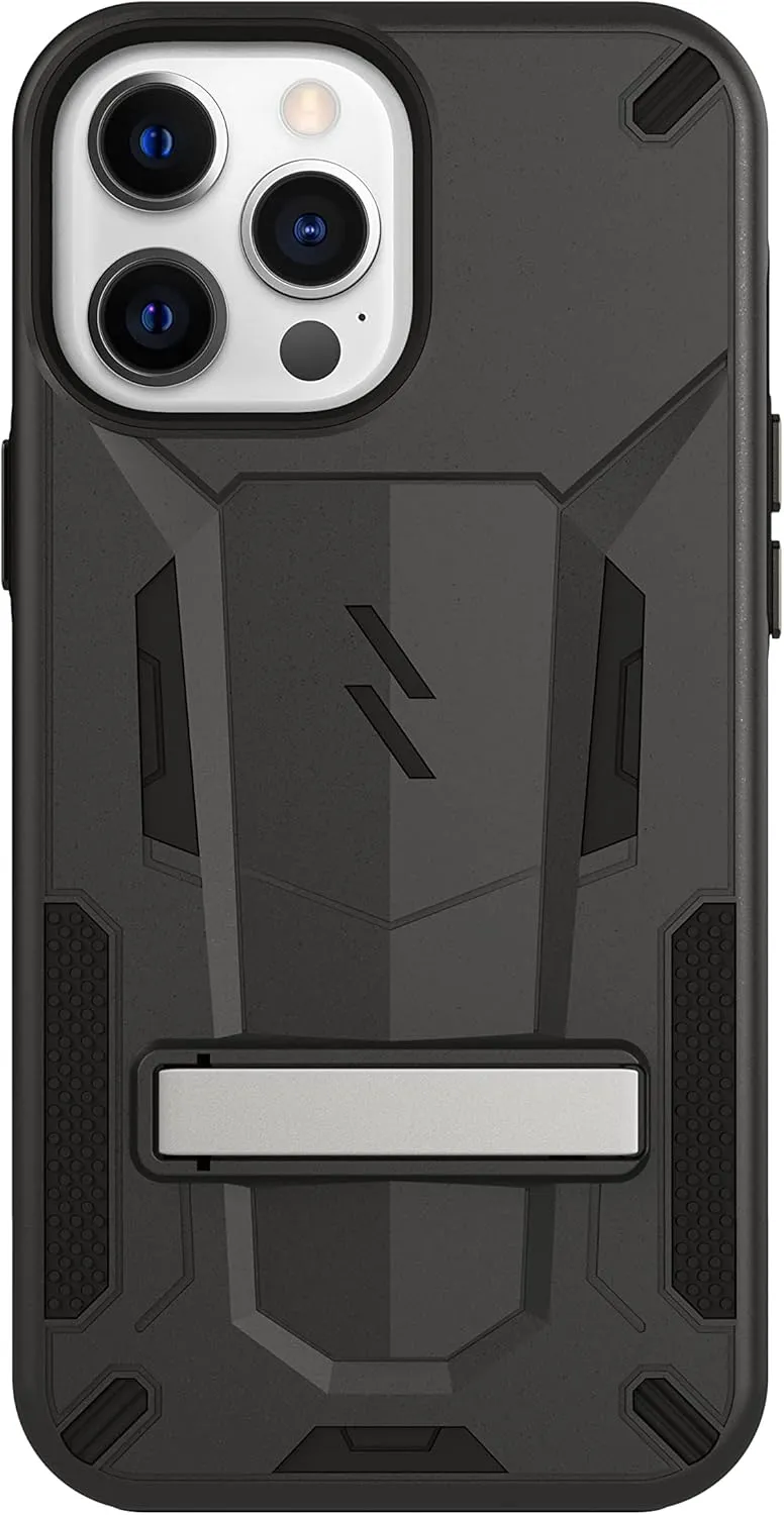ZIZO Transform Series for iPhone 13 Pro Case - Rugged Dual-Layer Protection with Kickstand - Black