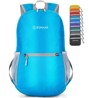 ZOMAKE Ultra Lightweight Hiking Backpack 20L, Packable Small Backpacks Water Resistant Daypack for Women Men(Light Blue)