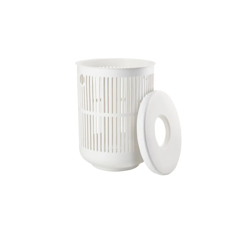 ZONE DENMARK Ume Laundry Basket 60L with Lid (White)